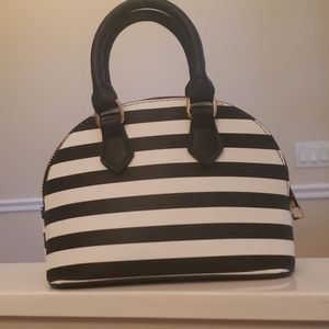 Striped handbag